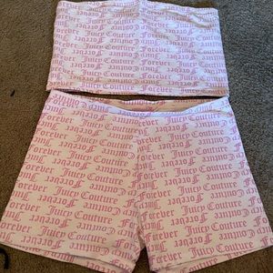 Juicy Couture x Forever 21 tube top set